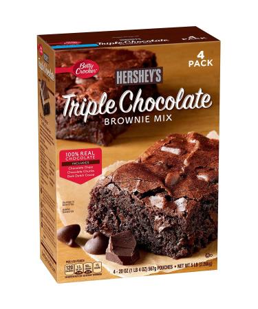Betty Crocker's Hershey's Triple Chocolate Brownie Mix (20 oz. ea., 4 pk.)