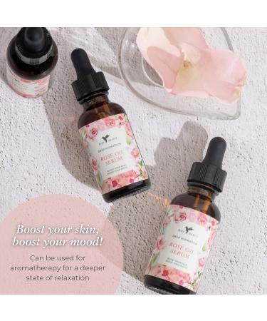 Baja Basics Rose Oil Serum - 100% Pure Rose Essential Oil for Skin, Hair, and Nails - 1 oz Unrefined Moisturizer - All Natural Hydrating Skincare - Buy Online on GoSupps.com