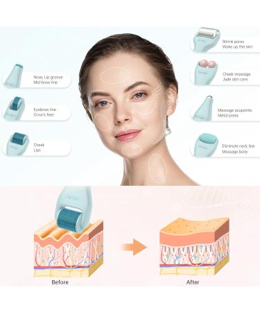 Micro Roller Bio Massager 10 in 1 Kit | Premium Face Eye Scalp & Body Beauty Device | International Shipping - Buy Online on GoSupps.com