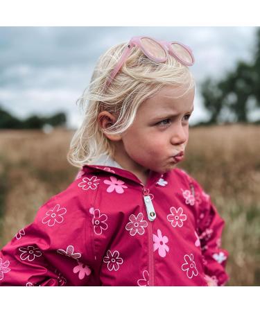 LittleLife Children's Waterproof Fleece-Lined All-In-One Puddle Suit - Pink Flowers 6-12 Months - Buy Online on GoSupps.com