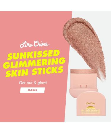 Lime Crime Oasis Pink Champagne Facial Highlighter - Vegan & Cruelty-Free Skin Stick for Sunkissed Glow - Buy Online on GoSupps.com