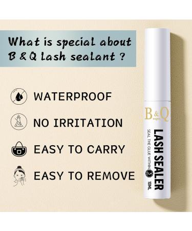 Lash Seal 10ml - Long-Lasting Overnight Lash Sealer for Eyelash Extensions | B&Qaugen Lash Sealant for Cluster Coating - Buy Online on GoSupps.com