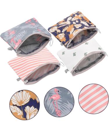 Lurrose 4-Piece Women's Pad Bag Set for Period, Menstrual Cup, Nursing Pads - Ideal for School, Travel, and Everyday Use - Buy Online on GoSupps.com