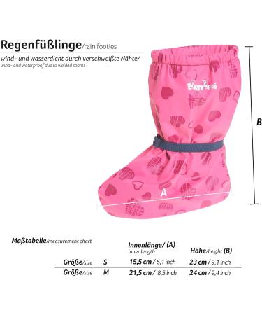 Playshoes Unisex Kid's Waterproof Fleece-Lined Footies - Medium Pink Hearts - Buy Online on GoSupps.com