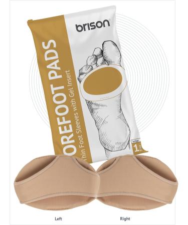 Brison Metatarsal Pads for Foot Pain Relief - Medium Beige - Foot Health Care for Women and Men - Buy Online on GoSupps.com