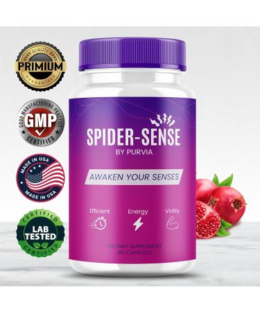(2 Pack) Spider Sense Pills - SpiderSense Pills Supplement Spider-Sense Advanced Strength Formula SpiderSense Overall Health Support Spider Sense Maximum Wellness Supplement Formula (120 Capsules) - Buy Online on GoSupps.com