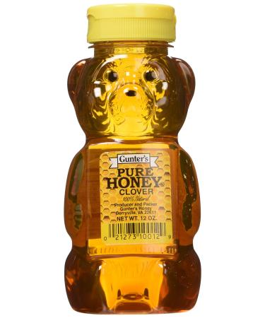 Gunter's Clover Honey Bears, 12 Oz Honey 12 Ounce (Pack of 1)