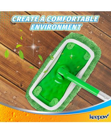 KEEPOW Reusable Wet Pads for Swiffer Sweeper Mop - 8 Pack Microfiber Cloths for Hardwood Floor Cleaning - Buy Online on GoSupps.com