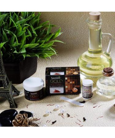 Nutriglow Gold Kesar Bleach Cream Papaya Fruit Bleach Cream Diamond Perfect Radiance Bleach Cream for Lightening Facial Hair Dark Spot Corrector and Tan Removal 43G Each Pack of 3 - Buy Online on GoSupps.com