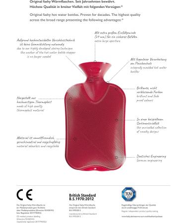 Buy Fashy 6440 Hot Water Bottle - 2L Half Lamella | International Shipping Available - Buy Online on GoSupps.com