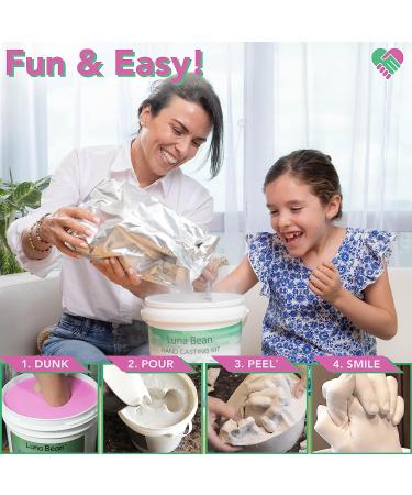 Luna Bean Hand Casting Kit Couples - Hand Mold Kit  Anniversary DIY Gift Couples Gifts for Him & Gifts for Her  Wedding Engagement Gifts for Couples  Girlfriend Boyfriend  Wedding Gifts Husband Wife Couples Casting Kit (... - Buy Online on GoSupps.com