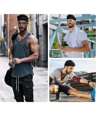 Midodo Sport Headband for Men - 5 Pack Yoga Running Cycling & Basketball Moisturizing Workout Bands - Buy Online on GoSupps.com