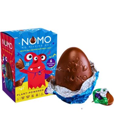 NOMO Little Monsters Egg & Lolly Easter Eggs Chocolate | Chocolate Easter Egg 2023 | Free From Dairy Gluten Eggs & Nuts | Chocolate Gifts | Thank You Gifts | 258g - Buy Online on GoSupps.com