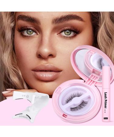 Magnetic Eyelashes with Applicator Soft Magnets Lashes Natural Wispy False Lashes No Glue or Eyeliner Cat Eye Magnetic Lashes Easy to Use Reusable Magnetic Eyelashes Kit by Mavphnee