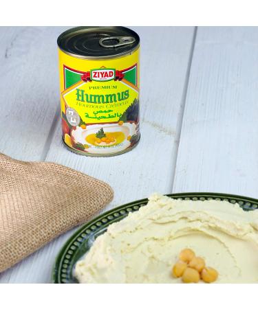 Ziyad Premium Hummus with Tahini Sauce - 14 oz No Additives No Preservatives Original Chick Pea Dip - Pack of 1 - Buy Online on GoSupps.com