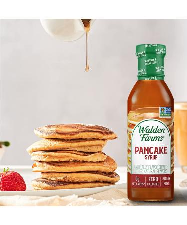 Walden Farms Pancake Syrup 12 oz (Pack of 6) - Zero Fat & Sugar, Low Calorie Sweet Syrup for Pancakes, Waffles, Desserts & More - 12 Fl Oz (Pack of 6) - Buy Online on GoSupps.com