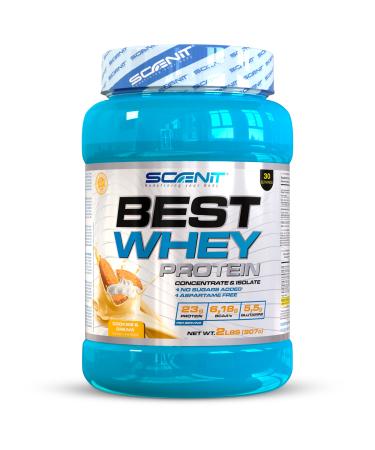 Whey Protein - Best Whey Protein - Bodybuilding Proteins - Whey Protein Isolate Whey Protein Isolate Whey Protein and Concentrate - Whey Isolate and Concentrate - 907g (Cream Cooked)