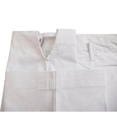 Kamikaze America Karate and Kobudo Pants - White 100% Cotton (Size 3/160 cm) - Buy Online on GoSupps.com