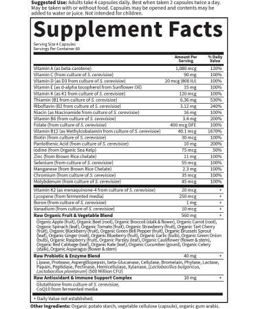 Garden of Life Vitamin Code Men - 240 Vegetarian Capsules for Optimal Health - Buy Online on GoSupps.com