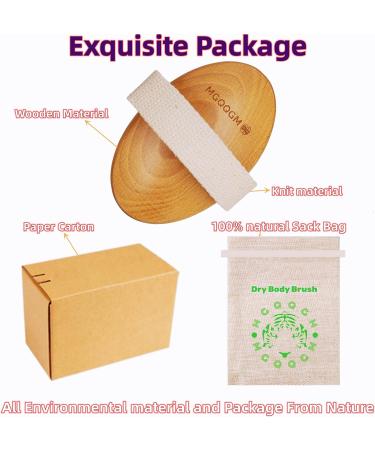 MGQQGM Dry Brushing Body Brush for Lymphatic Drainage and Exfoliation - 100% Natural Bristles for Cellulite Reduction and Smooth Skin - Buy Online on GoSupps.com