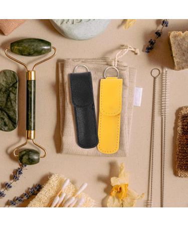 Stainless Steel Earwax Removal Kit - 4 Sets with Leather Case - Ear Pick Tool for Adults - Ear Cleansing and Scooping - Buy Online on GoSupps.com