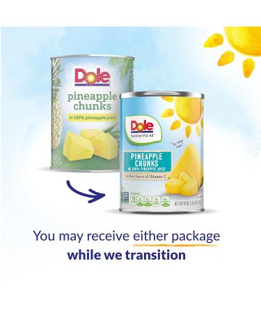 Dole Pineapple Chunks in 100% Fruit Juice 20oz (Pack of 12) - Buy Now! - Buy Online on GoSupps.com