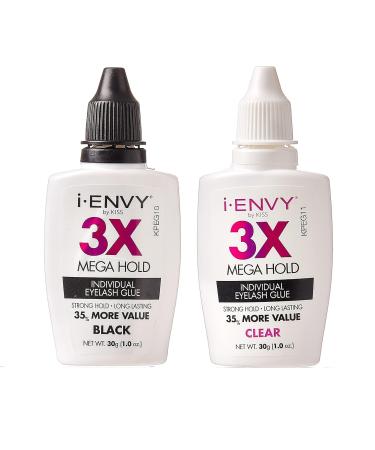 i-ENVY by Kiss 3X Mega Hold Lash Glue - Black | Long-Lasting Individual Lash Adhesive for All-Day Wear | Shop Now - Buy Online on GoSupps.com