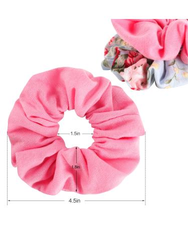 Cotton Elastic Hair Scrunchies Set - 15 Pcs Hair Accessories for Women/Girls - Buy Online on GoSupps.com
