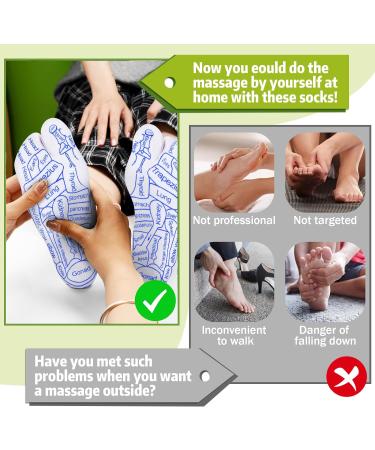 Buy Reflexology Socks - Acupressure Foot Massage Socks for Ultimate Relaxation | International Shipping - Buy Online on GoSupps.com