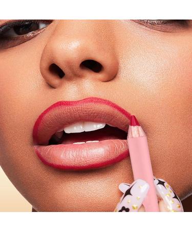 Lip Pencil | 12 Colors Matte Creamy Natural Long-Lasting Cosmetics - Soft and Melting Lip Liner | For Home Travel Day Night Party Wedding Winter Autumn Spring Office School - Buy Online on GoSupps.com