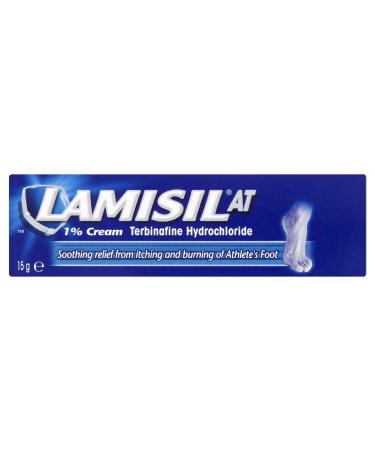 Lamisil AT Athlete's Foot Antifungal % Foot Cream 15 g (Pack of 1)