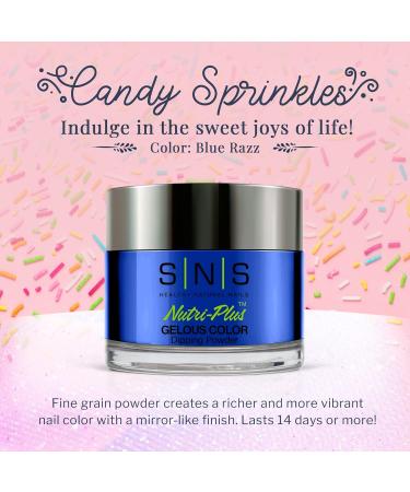 SNS Nail Dip Powder - Blue Razz (CS101) | Long-Lasting Color Low-Odor & No UV Needed - 1 oz for Perfect Nails - Buy Online on GoSupps.com