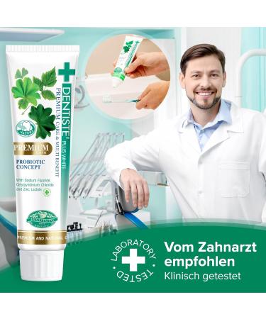 Dentiste Plus White Premium Toothpaste - Whitening Toothpaste with 14 Herbs Xylitol & Probiotics - Ayurvedic Formula for Healthy Gums & Tooth Enamel - Buy Online on GoSupps.com