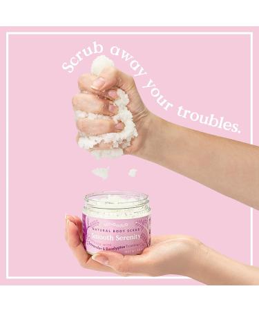Scrubadub 10oz Lavender Eucalyptus Body Scrub | Exfoliating Scrub with 5 Natural Ingredients | Made in USA | Sea Salt Scrub for Face, Hands, Feet | Smooth Serenity - Buy Online on GoSupps.com
