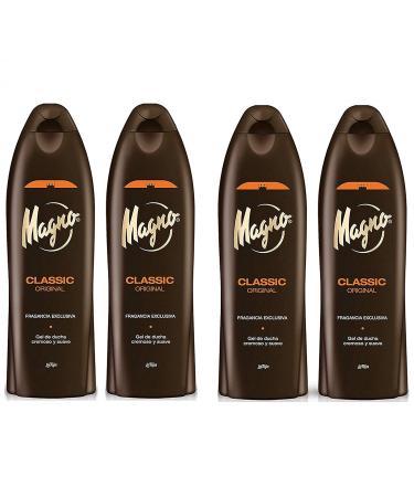 Magno Shower Gel 18.3oz./550ml (4 Pack) - Luxurious Cleansing Experience - Buy Online on GoSupps.com