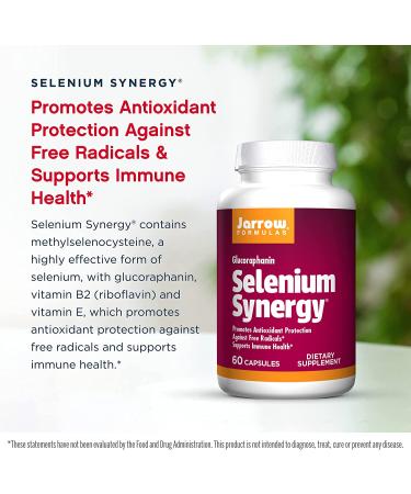 Jarrow Formulas Selenium Synergy 60 Capsules - Immune Support & Antioxidant Formula - Buy Online on GoSupps.com
