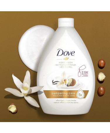 Dove Pampering Care Hand Wash 3-Pack - Shea Butter & Warm Vanilla Cleanser - 34 oz - For Clean & Softer Hands - Washes Away Dirt & Germs - Buy Online on GoSupps.com