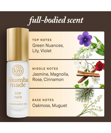 Kuumba Made Zen Rain Fragrance Oil Long-Lasting Small-Batch Perfume Roller Vegan Alcohol-Free 0.15 Fl Oz 0.15 Fl Oz (Pack of 1) - Buy Online on GoSupps.com