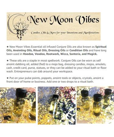 High John The Conqueror Oil by New Moon Vibes - Power Protection Prosperity Success Clear Pathways Favorable Outcomes Spells Rituals - Handmade with Essential Oils & Herbs - Wicca Pagan Hoodoo Magick - Buy Online on GoSupps.com