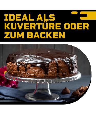 Diby's Belgian Chocolate Drops 900g - Ideal for Fountains & Fondue | Daring Bitter Couverture Chocolate Chips in Gift Box - Buy Online on GoSupps.com