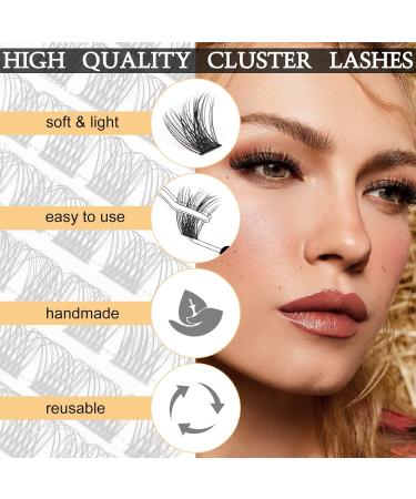 QueWEL Mega C Curl 14mm Individual Eyelashes | DIY Eyelash Extensions | Wide Segments for Stunning Eye Makeup - 1 Pack - Buy Online on GoSupps.com