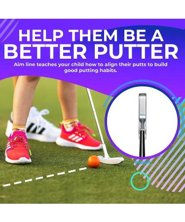 Golfling Kids Putter Set - Junior Golf Putter for Ages 3-8 - Two Way Putter with Balls - 25.0 Inches - Silver/Blue - Buy Online on GoSupps.com