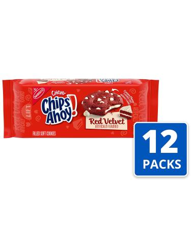 Chips Ahoy! Chewy Red Velvet Cookies 9.6 oz - Pack of 12 | Delicious Treats for Every Occasion - Buy Online on GoSupps.com