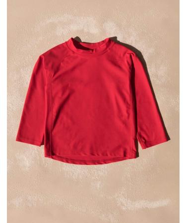 Leveret Long Sleeve Baby Boys Girls Rash Guard UPF 50+ Swim Shirt (12M-5T) - Red - Buy Online on GoSupps.com