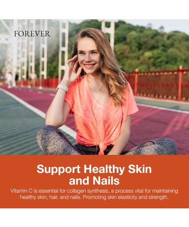 Forever Living - Absorbent-C Orange and Honey Flavor Vitamin C Supplement with Oat Bran Immune Support Skin Health 1 Bottle (100 Tablets) - Buy Online on GoSupps.com