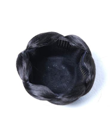 WIG ME UP TYP-1012-2 Large Braided Hairpiece Bun Chignon - Black Brown | International Shipping Available - Buy Online on GoSupps.com
