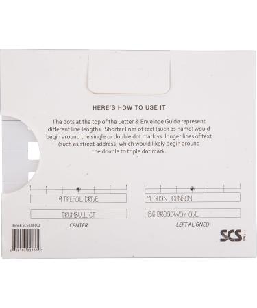 Lettering Envelope Addressing Stencil - Perfect Ruler Guide for Straight Addressing (1 Pack) - Buy Online on GoSupps.com