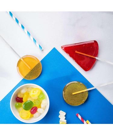 Doumneou 100Pcs 6 Inch Clear Acrylic Reusable Lollipop Sticks for Making Lollipops Cake Pops Candy Chocolates - Buy Online on GoSupps.com
