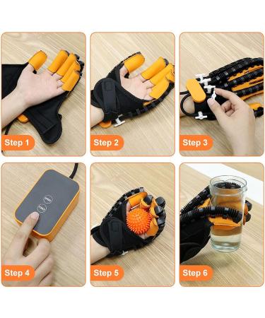 Rehabilitation Robot Gloves - Electric Hand Therapy Device for Stroke Recovery | Adjustable Speed & Strength Right Size M - Buy Online on GoSupps.com