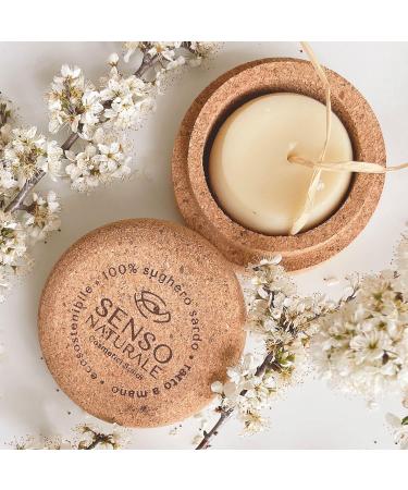 Senso Naturale Shampoo solid stimulation antihair loss environmentally friendly and vegan weak hair antithinning stimulates hair growth 100 natural PH 45 50 with cork - Buy Online on GoSupps.com